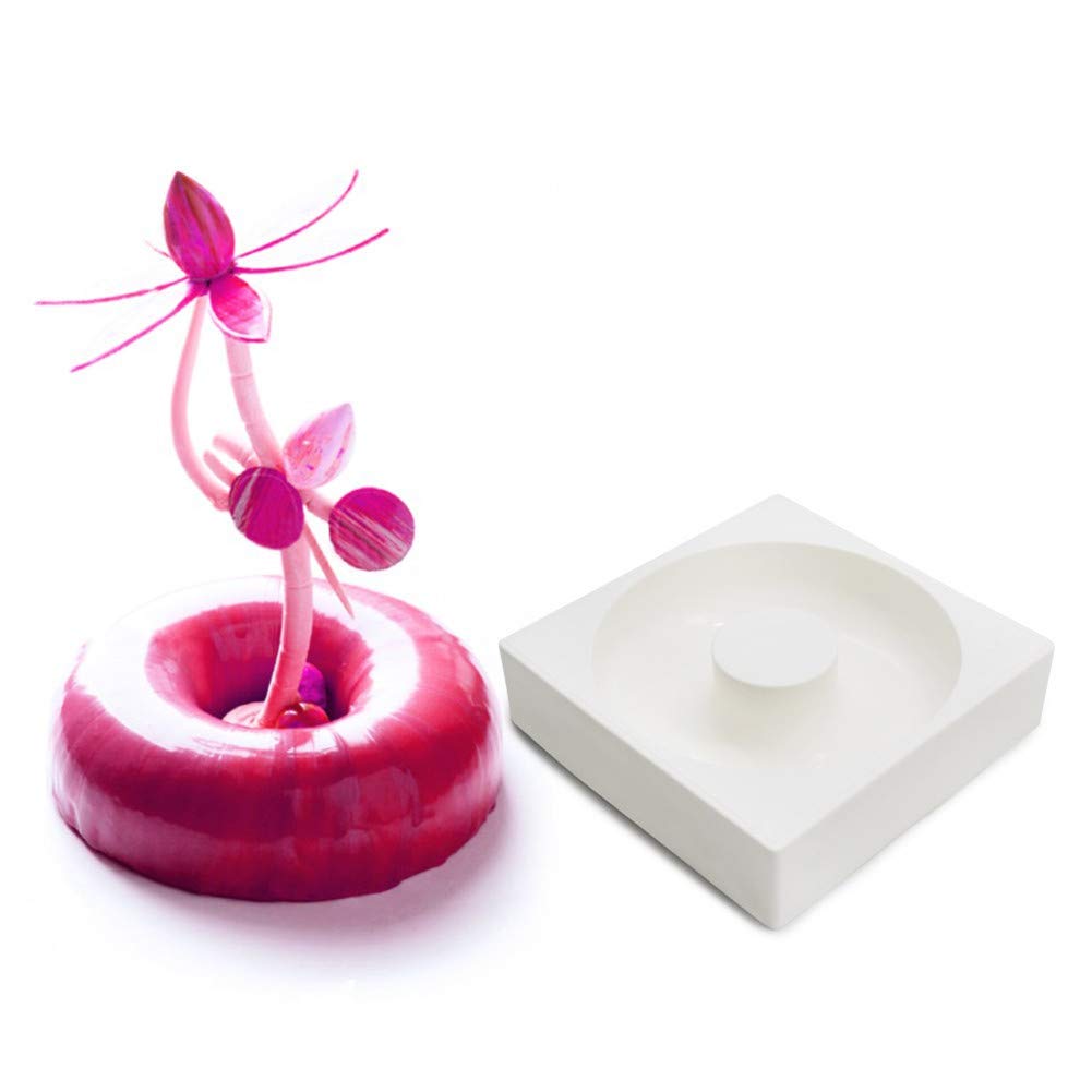 Moule à Gâteau Rond Silicone 18 Cm Grand Format - Sans BPA Pour Donuts Et Desserts