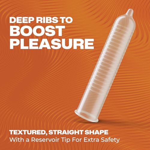 Image of Trojan Stimulations Ultra Ribbed Lubricated Condoms, 12 Count