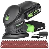 GALAX PRO Cordless Sander 20V, Detail Sanders, 20Pcs Sandpapers,12000 RPM Sanders with Dust Collection System for Tight Spaces Sanding in Home Decoration, Battery and Charger Included