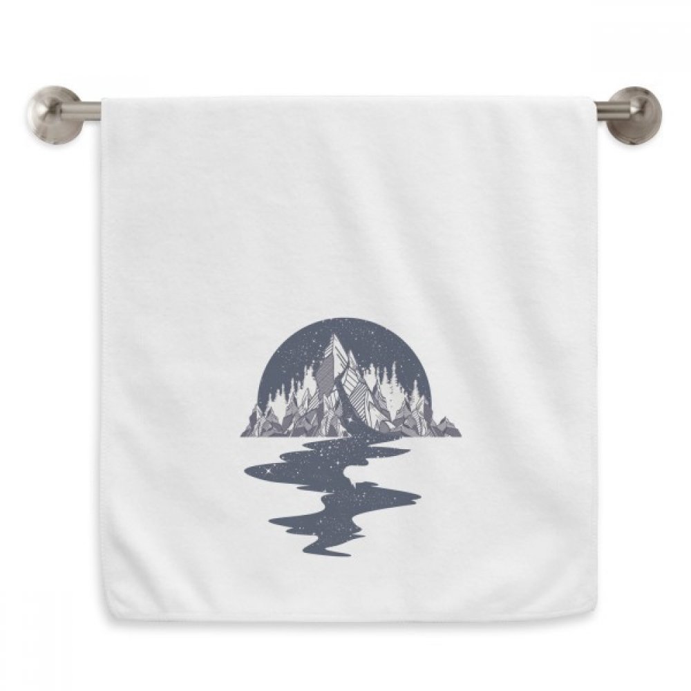 Serviettes moelleuses 13x29 inch au design artistique blanc