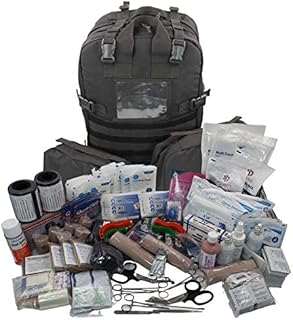 Luminary Stomp Medical Backpack Fully Stocked First Aid Trauma Kit Special Operations Pack Medical Bug Out Bag for EMS/EMT First Responders Preppers and Outdoorsman (Tactical Black)
