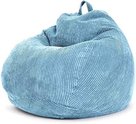 Housse Pouf Sans Remplissage Orange Polyester Zipper 70x80x90