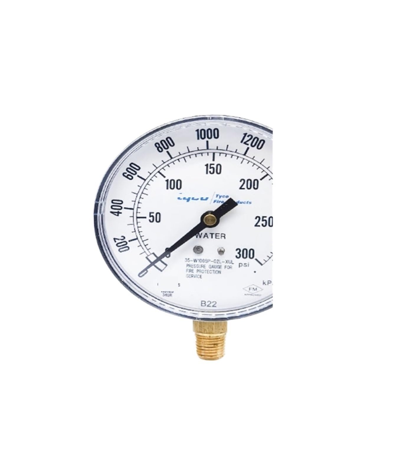 Manómetro de presión de Agua de 0 a 250 PSI y 0 a 300 PSI(0-250psi(1/4 NPT))