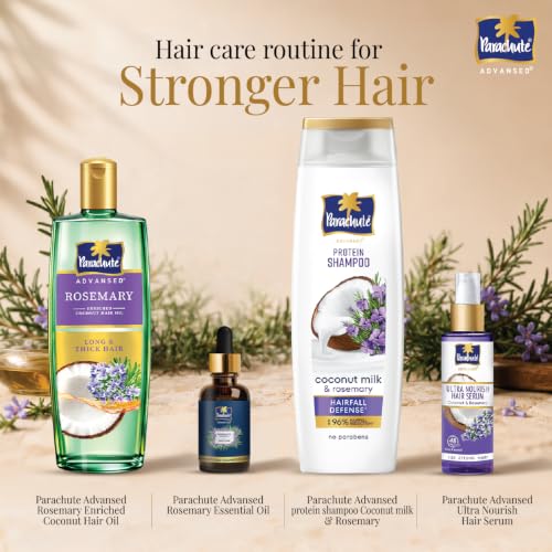 Image of Parachute Advansed Rosemary Essential Oil 30ml| 100% Pure | for Thick & Voluminous Hair | Moisturises dry hair, Reduces hair breakage, Improves hair Resilience, Promotes Healthy-Looking Hair