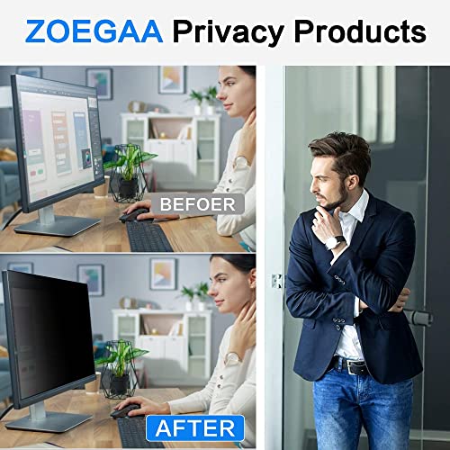 Image of ZOEGAA Privacy Screen Protector 29 Inch 21:9 for Monitor, Anti-Blue Light 29 Inch Privacy Film, Curved, Anti-Glare Privacy Screen, Removable Computer Privacy Screen for HP Lenovo Dell Samsung Asus