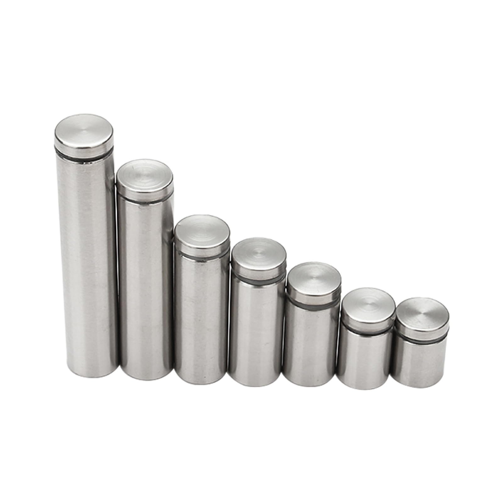 Tornillo de fijación para vidrio, Separadores acrílicos de vidrio acero inoxidable 12x(20-100) mm 10 piezas(12x100mm)
