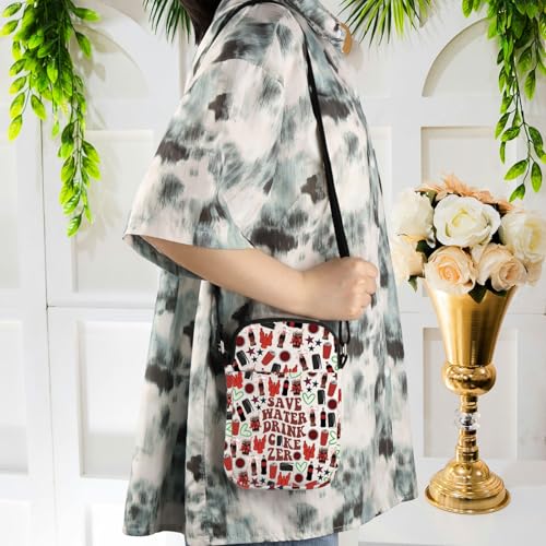 Lywjyb Birdgot Soda Drinks Crossbody Bag Zero Drinks Gift Soda Drinks Gift Fizzy Beverage for Soda Lovers (Co Zero cr) 5