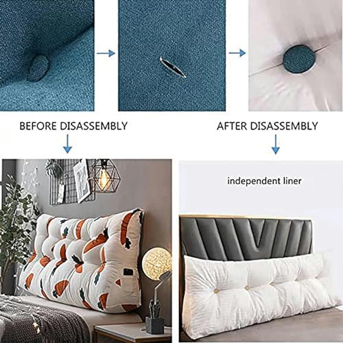 Coussin de lecture triangulaire double pour lire confortablement au lit