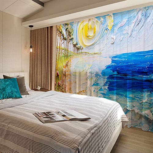 Draperies intérieures haut de gamme paysage abstrait 140x260cm - 3