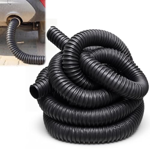 Klyyo Clyro 2.5 ID x 11 Length Car Exhaust Hose for Garage Heavy Duty EPDM Rubber Pipe for Automotive Exhaust Vent 600F Heat Resistant Spliceable for Home Garage Auto Shop and More