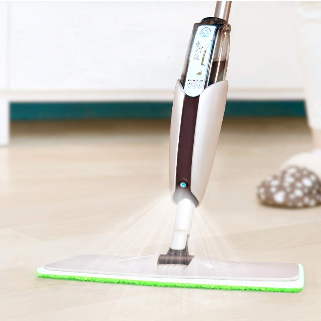 DWW Fregona en Spray, fregona de Microfibra para Pisos de Madera Dura - Artefacto Perezoso para la Limpieza de Pisos en húmedo o en seco (Color : Gray)