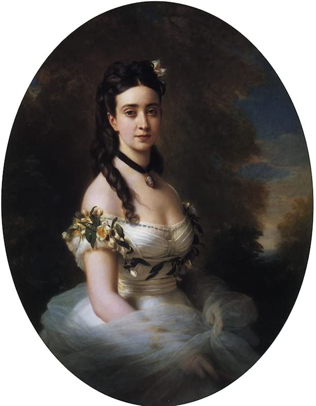Impression sur toile Portrait de femme de Xavierese Winterhalter déco salon
