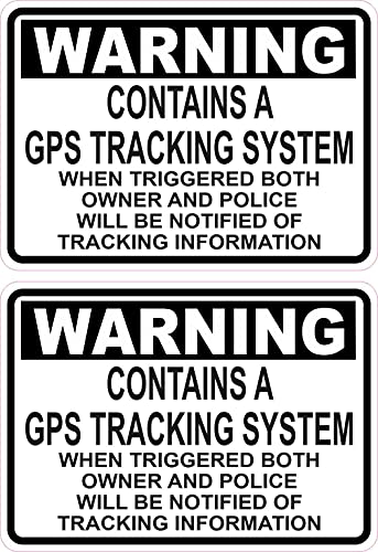 StickerTalk Contains GPS Tracking System Vinyl Stickers,