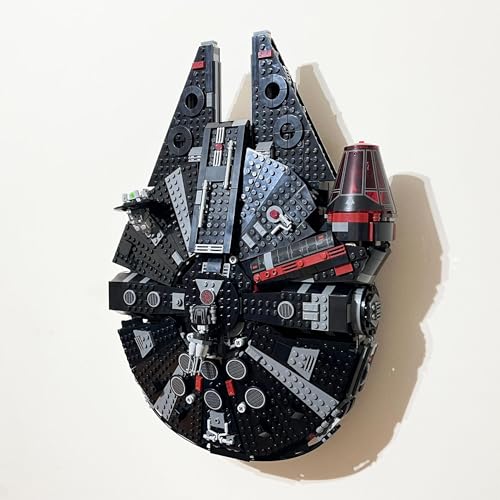 3Dudes & Dad Support mural Lego Star Wars Dark Falcon – Crochet de rangement 75389-3D en plastique imprimé – Matériel de montage inclus