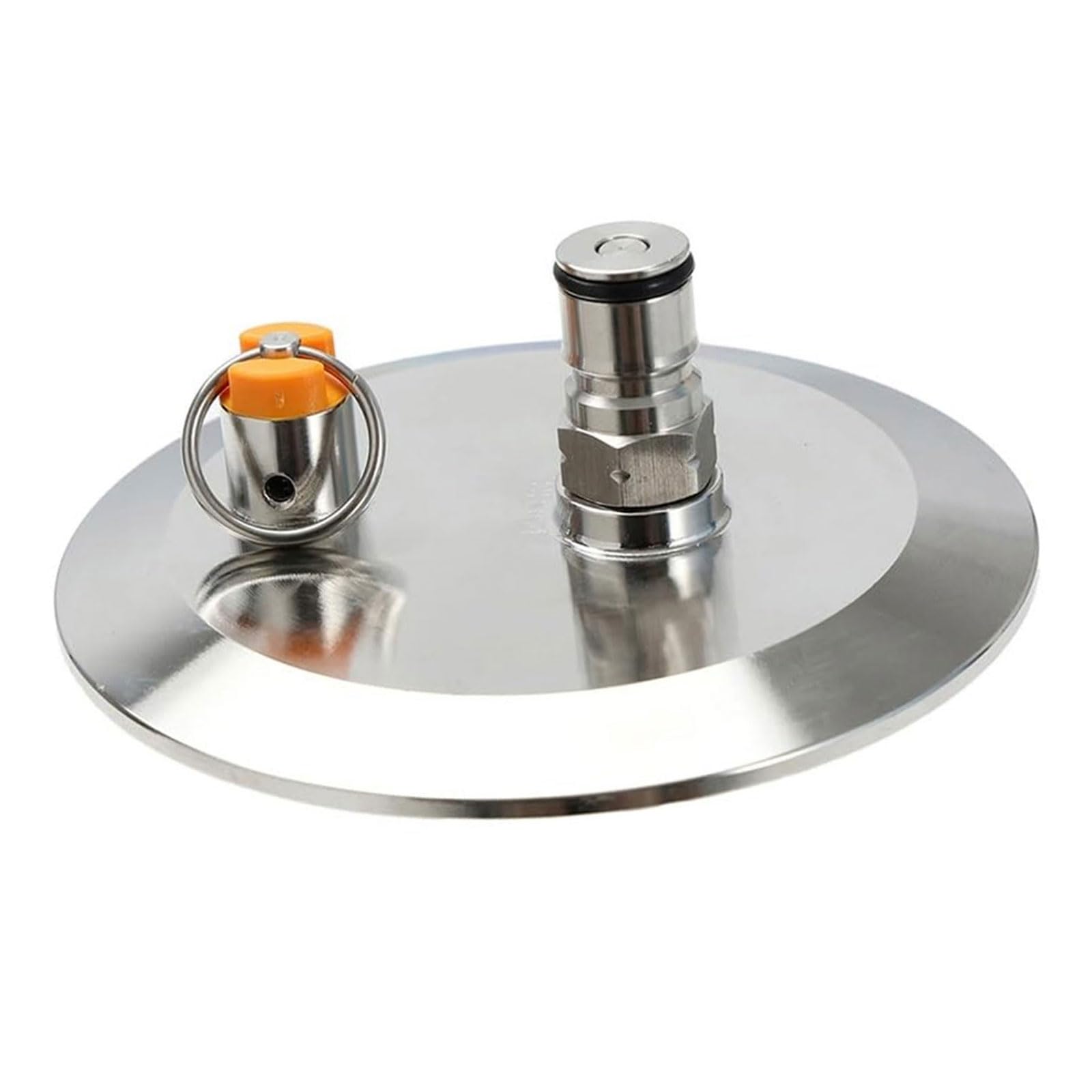 Kaeltsyn Fermentation Bucket Component Homebrewing Conical Fermenter Accessories End Cap with Ball Post Dry Hoppers Accessory