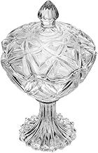 LYOR - Potiche de Vidro com Pé e Tampa Star 12cm x 21cm