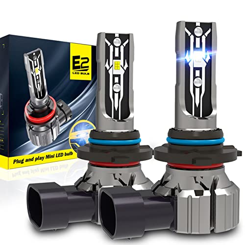 Hir2 9012 LED Headlight Bulbs 12V 70W 12000Lumens 6000K Xenon White Hir2 9012 LED Auto Car Headlight Conversion Kit 360 Degree Adjustable Beam Lamps IP67 Waterproof Pack of 2 (9012 / HIR2)