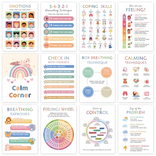 Image of KIDS KING 12 Learning Posters - Mental Health (10 inchx14 inch)