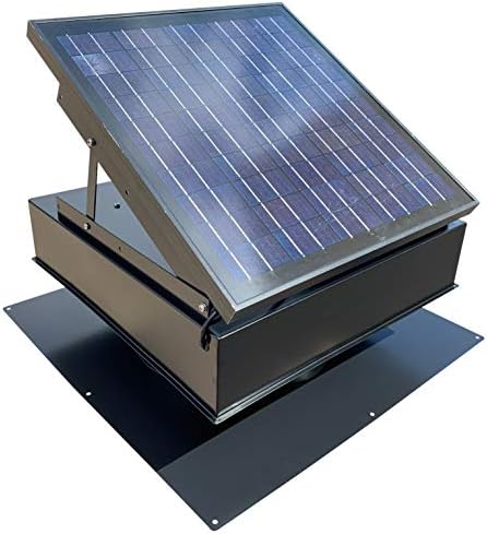 Remington Solar 30 Watt/BLK 38V Roof Mount Solar Attic Fan