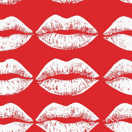 Image of Lips Peel and Stick Wallpaper Non-Woven Removable No Residue