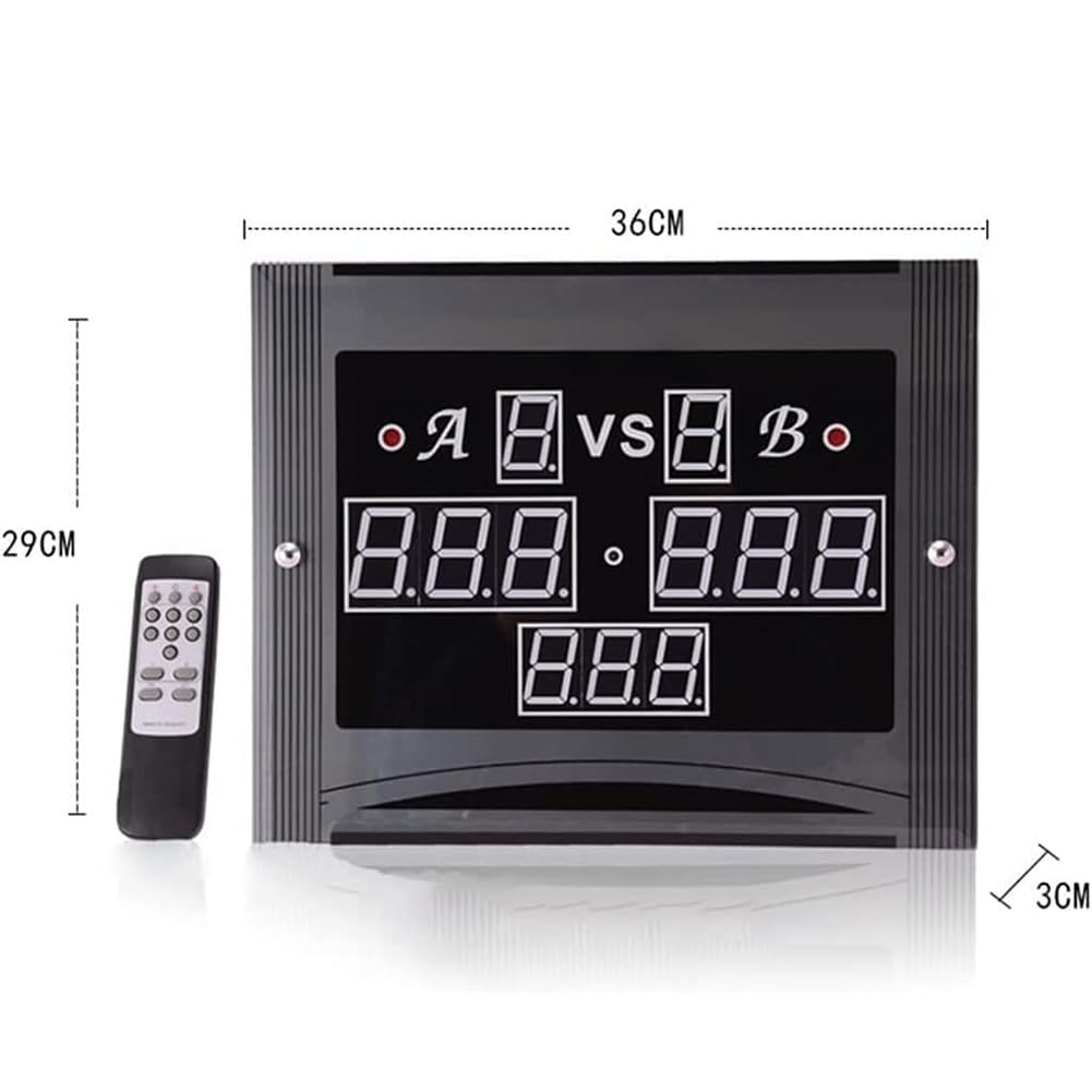 Tabellone segnapunti elettronico per snooker e biliardo con telecomando, conteggio interno, display digitale LED multifunzionale per un punteggio accurato e facile da usare