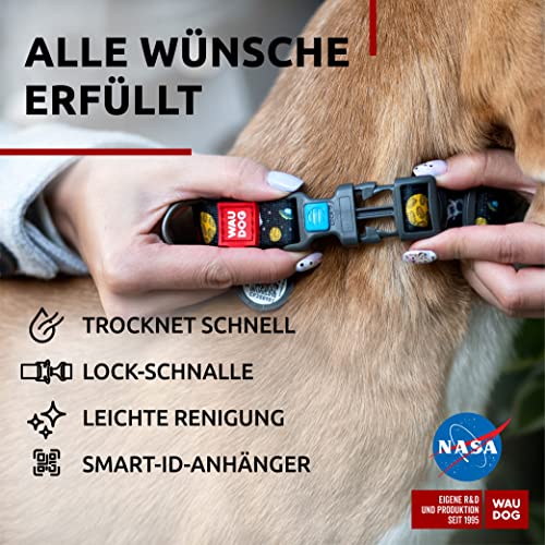 Hundehalsbänder für Jungen und Mädchen, Nylon große Hunde, extra großes Hundehalsband, Frauen, strapazierfähig (NASA, 35,8 cm – 55,9 Halsumfang)