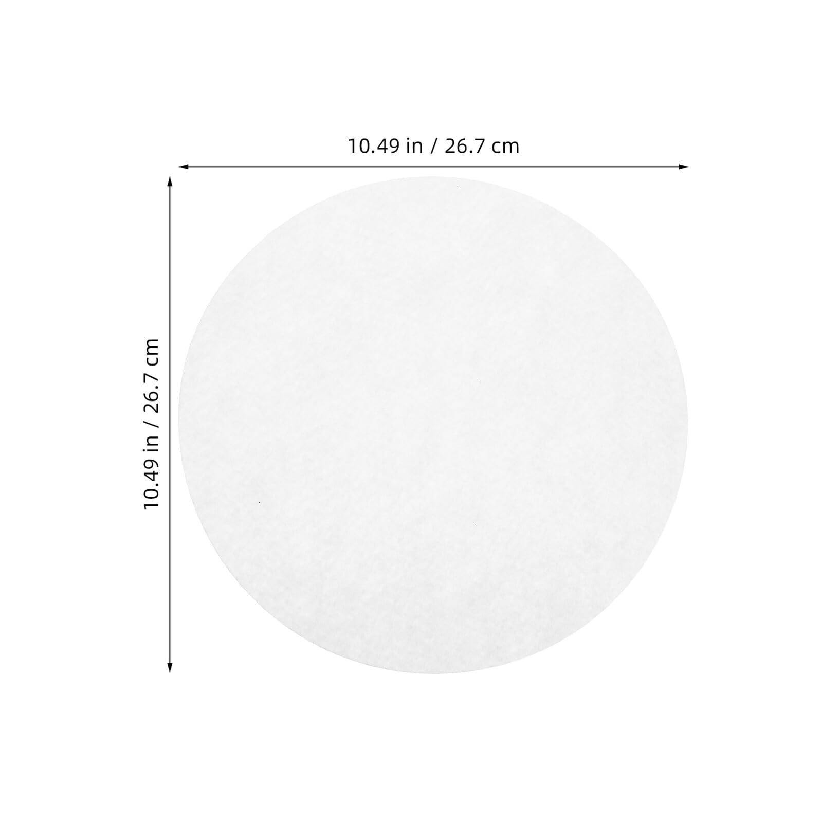 50 Unidades Separador de sartenes Fieltro Protector de Placa agarraderas para ollas de Cocina White