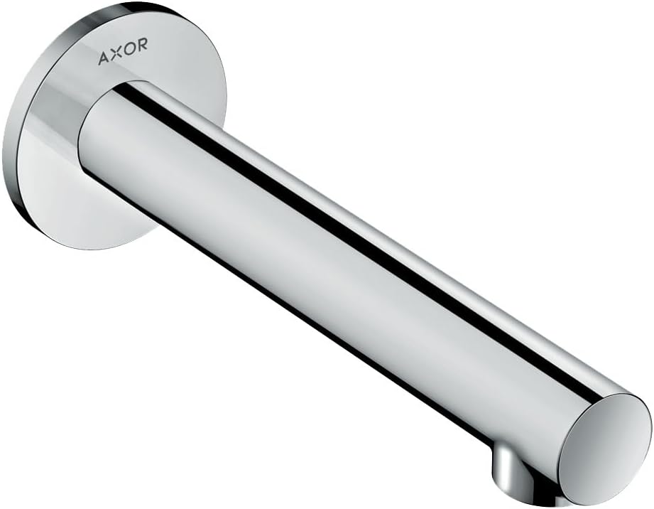 AXOR Tub Spout Straight Premium 3-inch Coordinating Tub Spout in chrome, 45410001