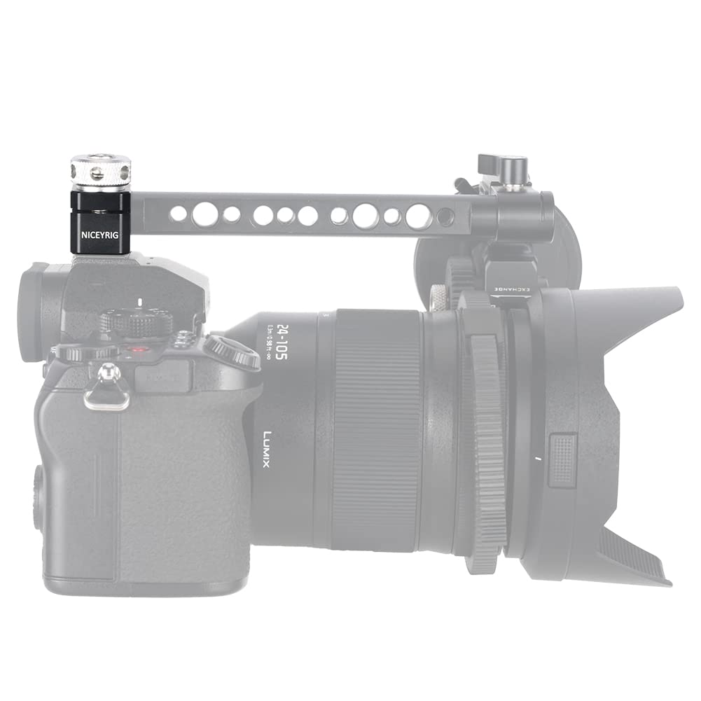 NICEYRIG Pince de Serrage de 15 mm avec Support de Griffe