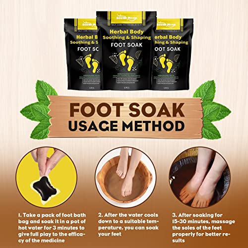Body Foot Soak Herbal Cleansing Foot Soak Beads Shaping Herbs Soaks Bead Feet Bath Pack Remove Toxins From Body Natural Soaking Bag Single Use Soothing Botanical Pedicure Foot Spa Kit For Men Women #TOP6