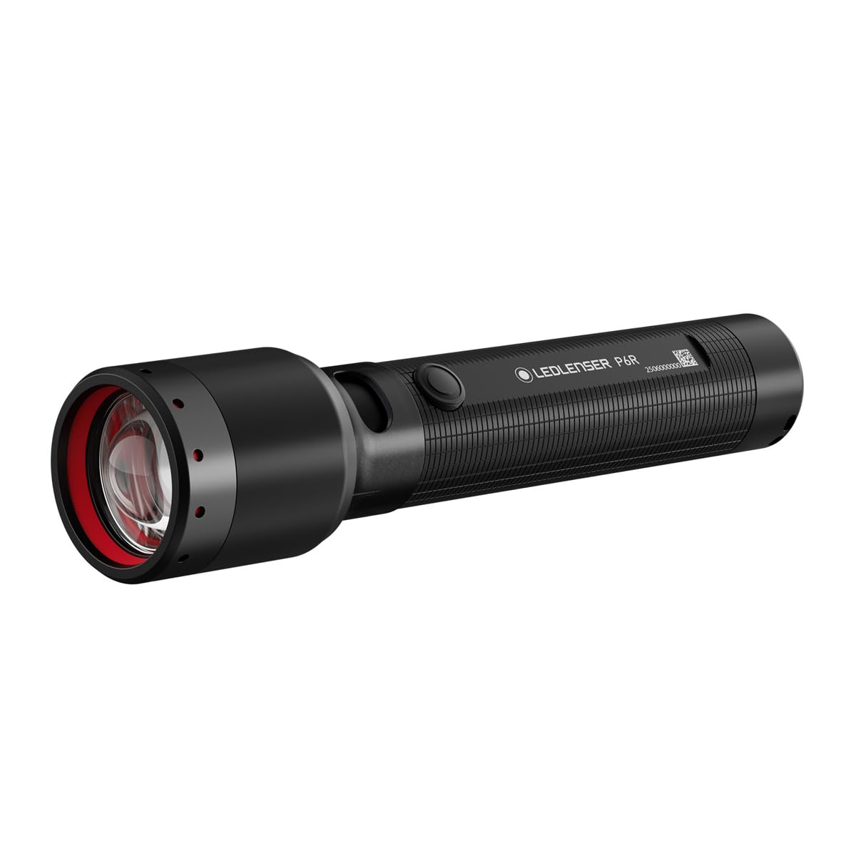 Ledlenser P6R wiederaufladbare LED Taschenlampe, 1200 Lumen, 320m Fokus, USB-C, IP68 wasserdicht, 60 Stunden Leuchtdauer, 4 Leuchtmodi, Notfalltaschenlampe, Camping, Outdoor, taktisch