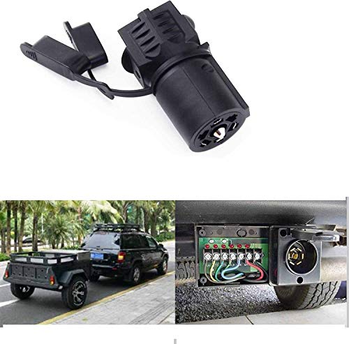 Super Repairman 7 Pin Round To 4 Pin 5 Pin Flat Blade Trailer Rv Boat Adapter Plug #TOP6