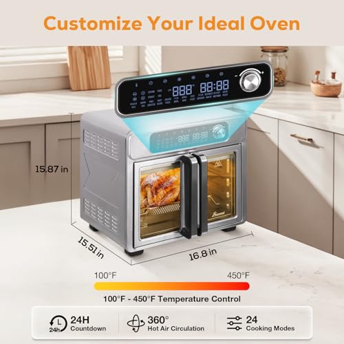 Romswi 26QT Air Fryer Review (2025): Versatile & Compact 3 Romswi 26QT Air Fryer Interior