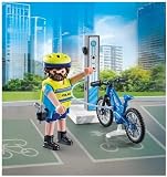 Playmobil 71732 Police Motorcyclist with Charging Terminal – Modern Police Bike, Action Role‑Play Set for Kids Ages 4+ - 2