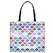 601 Borsa Shopper Donna Bilance Sirena Colorate Arcobaleno Borsa A Spalla Multifunzionale Borsetta Ecologica Borsa Di Tela Per Regali Spiaggia Shopping 40X50Cm