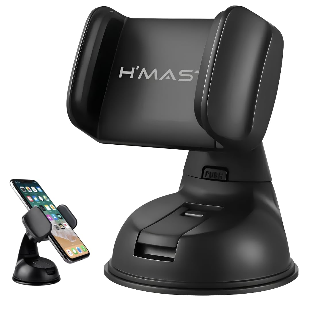 Suporte Celular Para Carro Premium Ventosa Ultra Silicone Trava Firme - Suporte Veicular