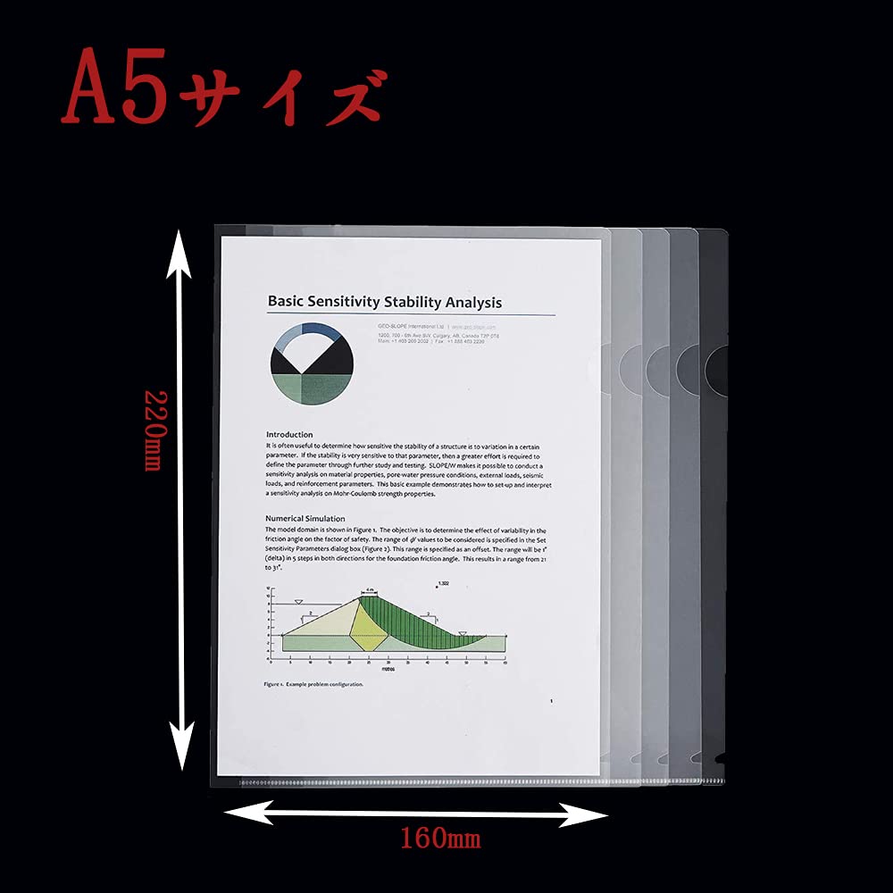 Amazon | クリアファイル A5 30枚パックLOORIPRO クリアホルダー