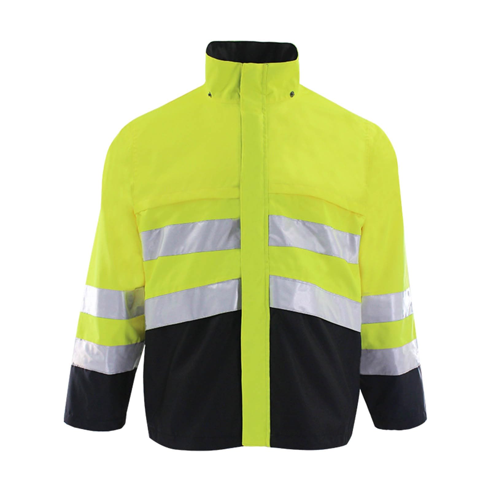 Chaqueta Reflectante de Alta Visibilidad, Resistente al Viento y Abrigada, Ideal para Trabajos al Aire Libre. Cuenta con múltiples Bolsillos, es Ligera y cómoda, Ciclismo, Correr,