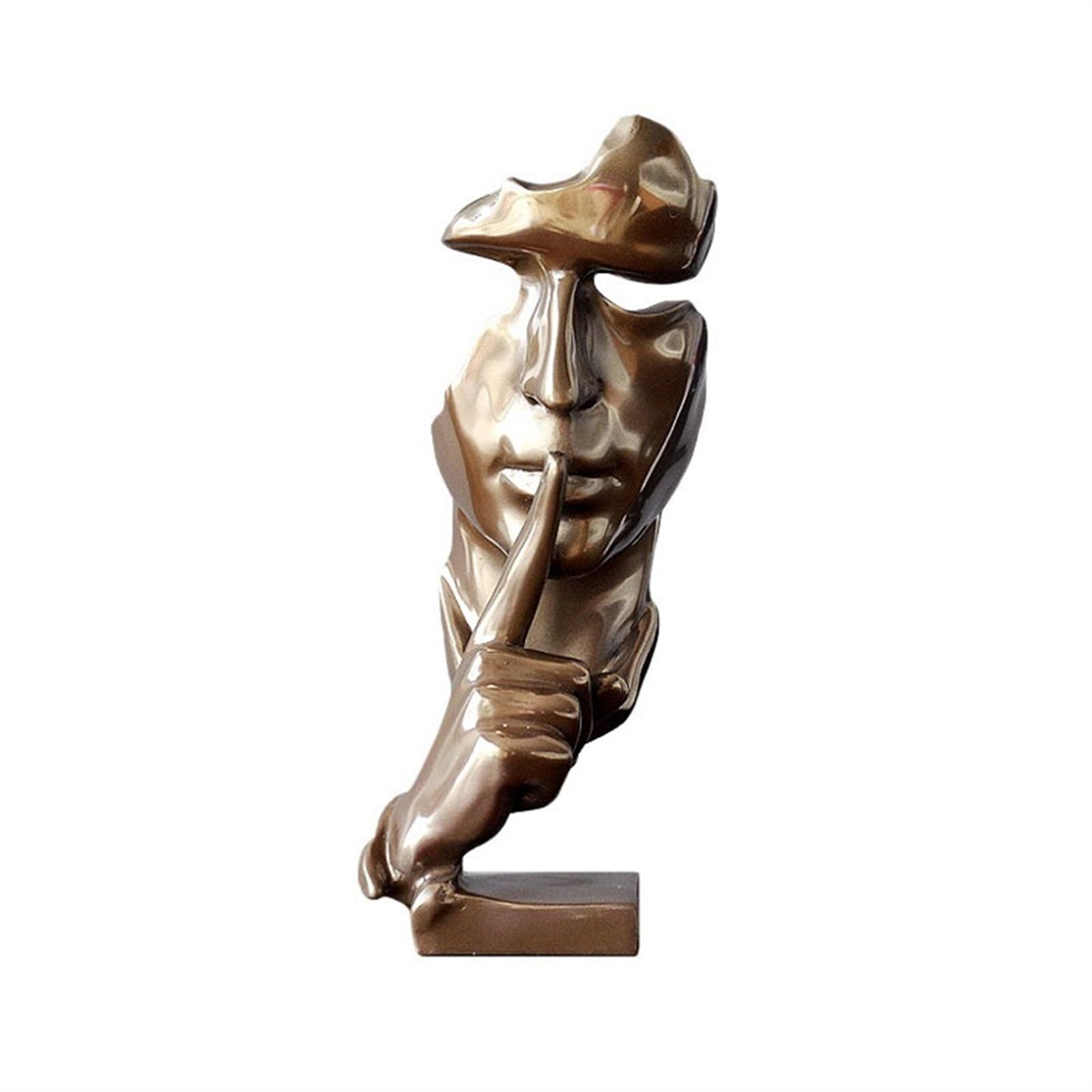 Statue de visage humain scandinave en résine pour décoration de salon et bureau