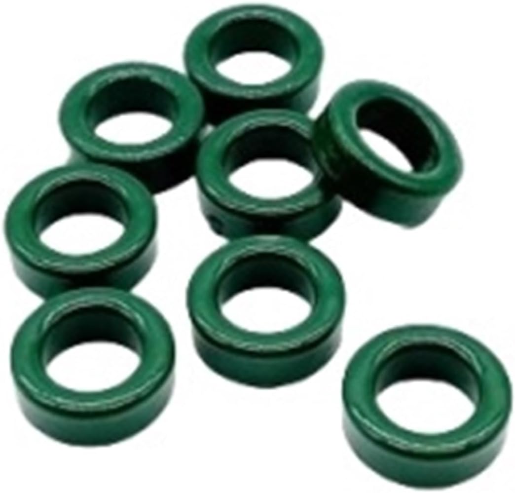 50pcs Mn-Zn Ferrite Core Ring 14 * 9 * 5mm Green Anti-Interference core, High Core Permeability