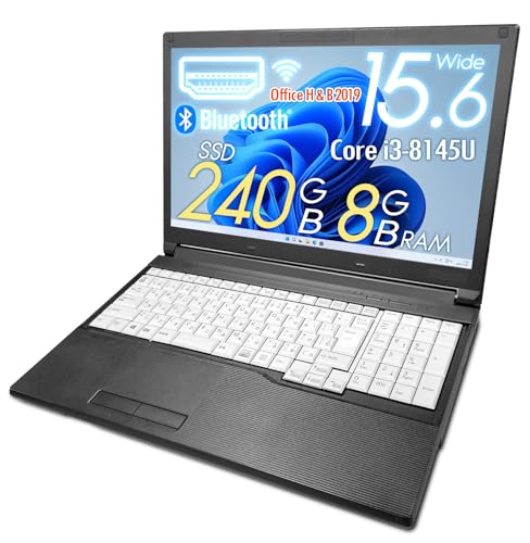 �y�����ςݕi�z�m�[�gPC LIFEBOOK A579/�e���L�[/15.6�^/Win11 Pro/��8���� Core i3-8145U/SSD240GB/������8GB/HDMI/Wi-Fi/Bluetooth/MS Office H&B 2019/DVD�}��