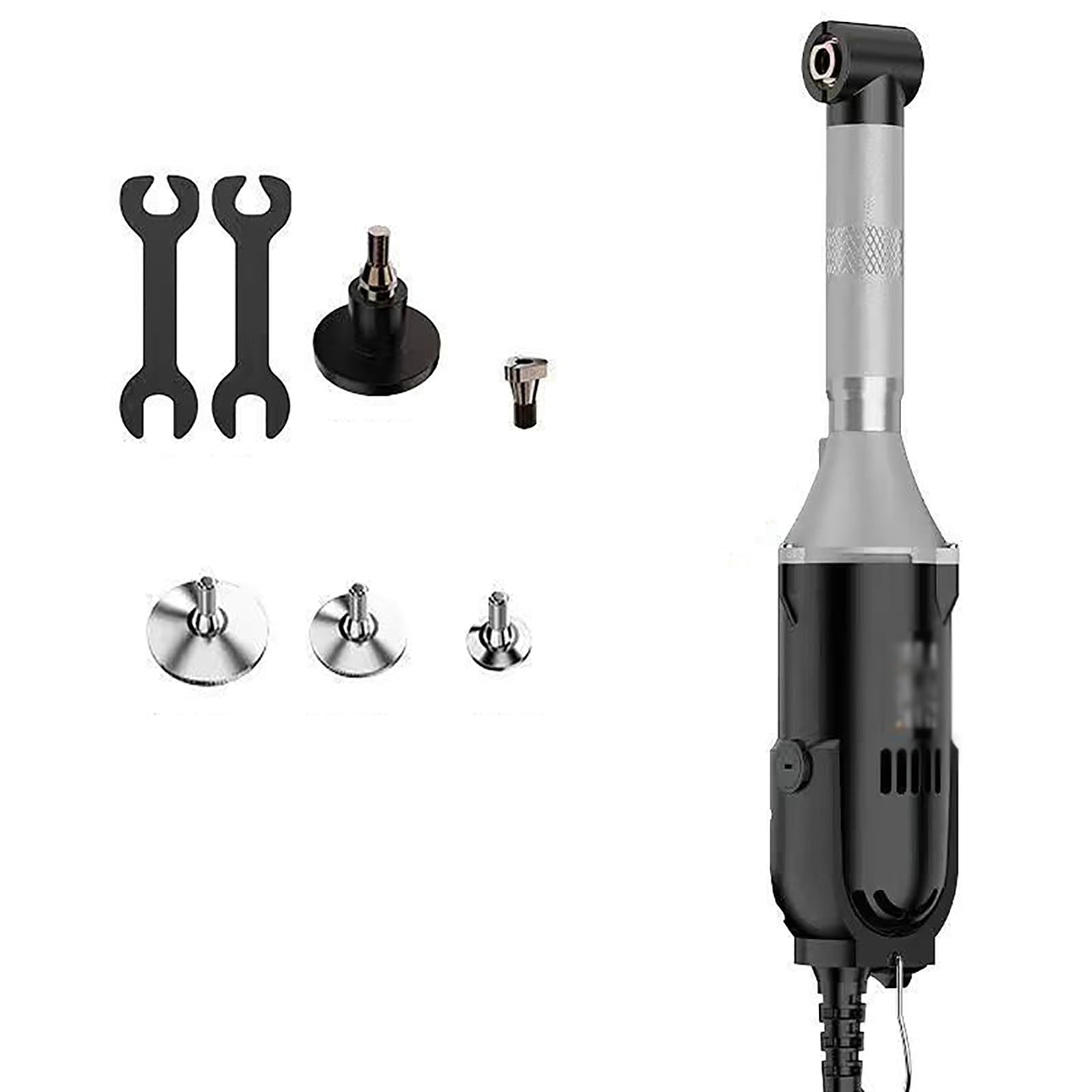 Máquina de limpieza de juntas de azulejos, limpiador eléctrico de 350 W con ajuste de 6 velocidades, 15000 RPM, ancho de cabeza de 2,5 cm, compatible con cabezales de molienda de vástago de 3 mm