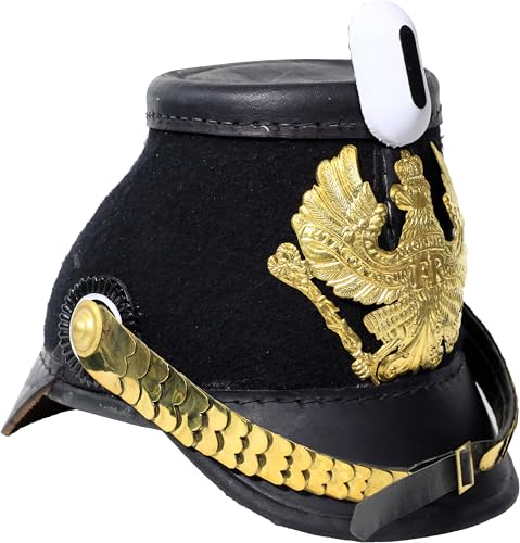 WAIZ Antique Prussian Tschako Pickelhaube Helmet - Authentic Military Collectible | Vintage Military Collectible