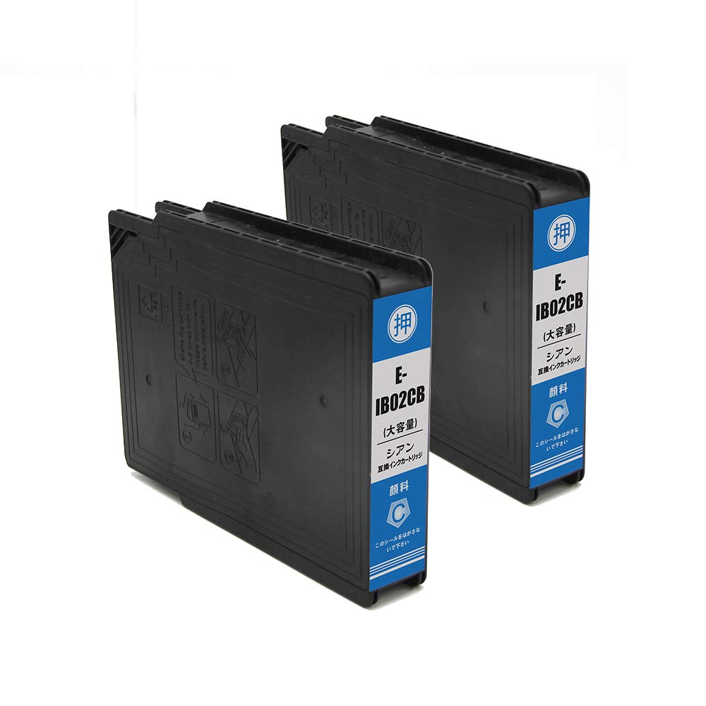 Amazon.co.jp: J-ECO製 IB02CB シアン 顔料 お得な2本セット 大容量
