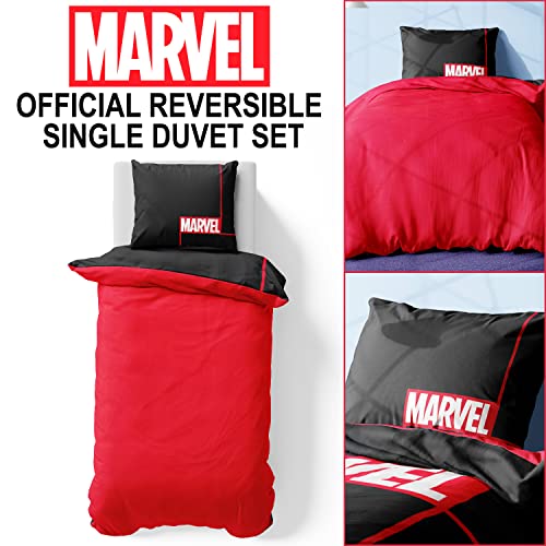Marvel Kids Bedding Single or Double Duvet Set with Pillow Cases, Reversible (Single) Marvel Kids Bedding Single or Double Duvet Set with Pillow Cases, Reversible (Single)