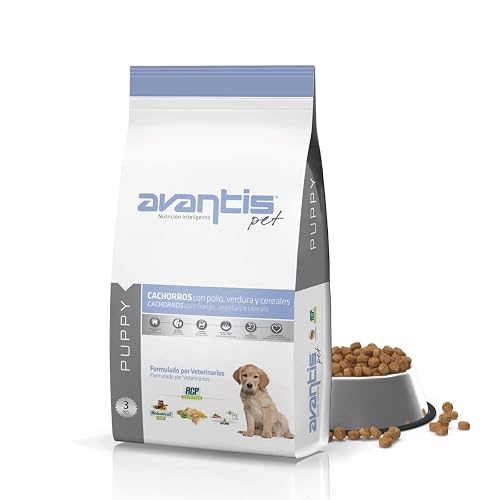 Avantis Pet Puppy Pollo y Arroz 3 kg - Pienso para Cachorros - Hierbas Naturales - Alta Digestibilidad