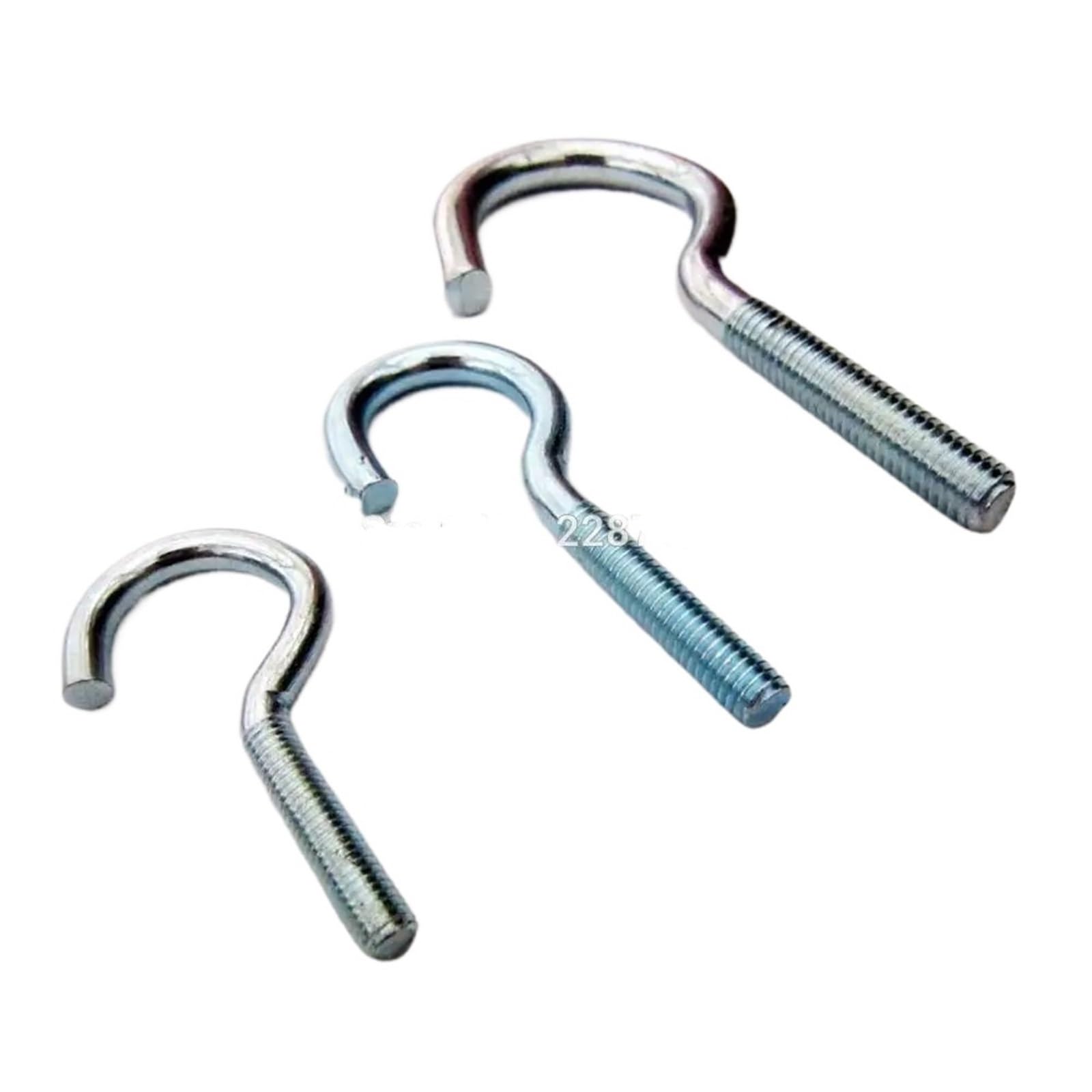 Trryuip One Color Eye Hooks Heavy Duty Metric Thread Bolt Eyebolt Hanger Co Close Ring Hook(10Pcc Shape Light M5)