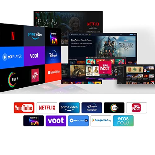 Image of IQ 110 cm (43 inches) Frameless Full HD 2GB | 16 GB IPS Panel Smart LED TV with SoundBar (Black) (2024 Model)