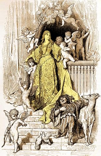 Lienzo decorativo de Gustave Doré: cuadro Orlando Furioso YIMACBJXX de 60x90cm
