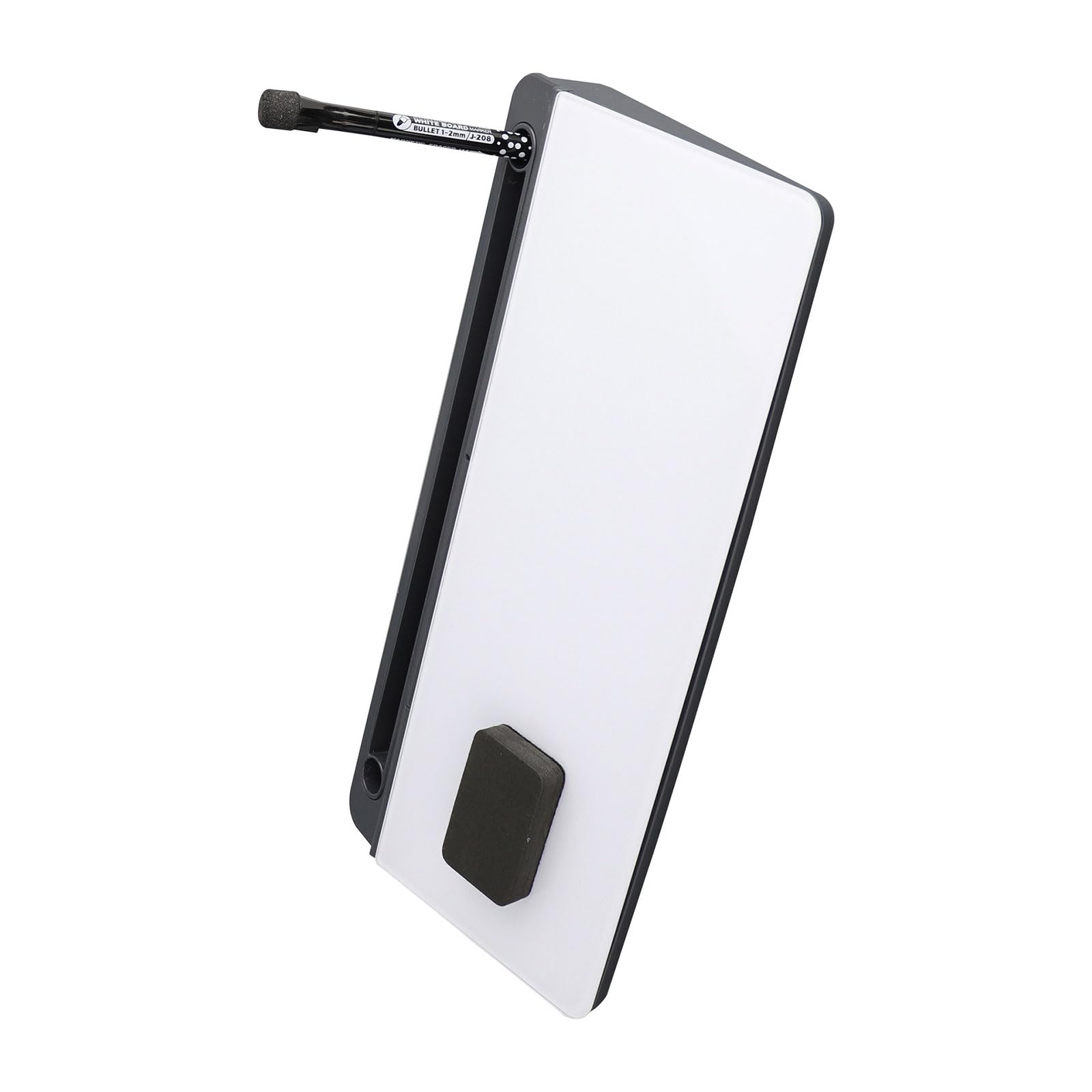 Bacheca da scrivania per ufficio con vassoio per accessori integrato e porta ricarica Blocco note portatile leggero in plastica ABS da 16, 5 cm larghezza con proprietario